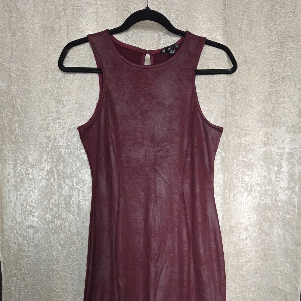 NEW Iris Form Fitting Faux Leather Dress - Size M